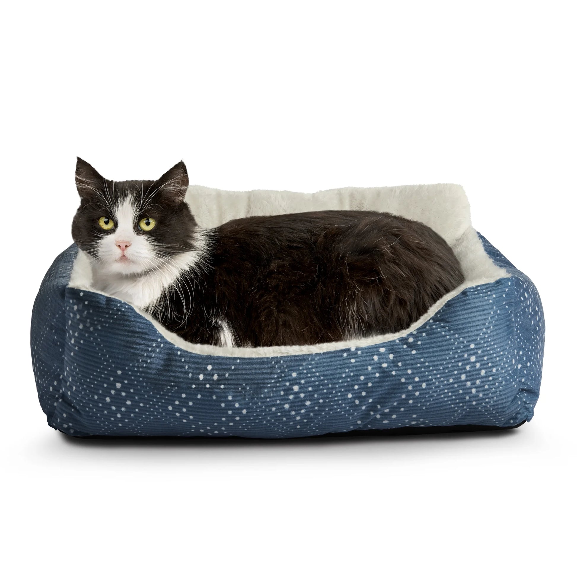 Puppy Dog Bed, Plush Bolster Dog for Small Dogs, Small, 21" X 17", Pink