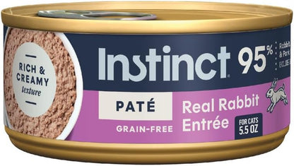 Original Grain Free Real Rabbit Recipe Natural Wet Canned Cat Food by Nature'S Variety, 5.5 Oz. Cans (Case of 12)