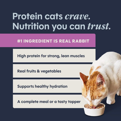 Original Grain Free Real Rabbit Recipe Natural Wet Canned Cat Food by Nature'S Variety, 5.5 Oz. Cans (Case of 12)